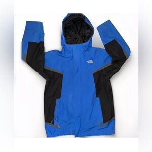 Northface Boys Shell Zipper Coat Jacket Nylon Blue